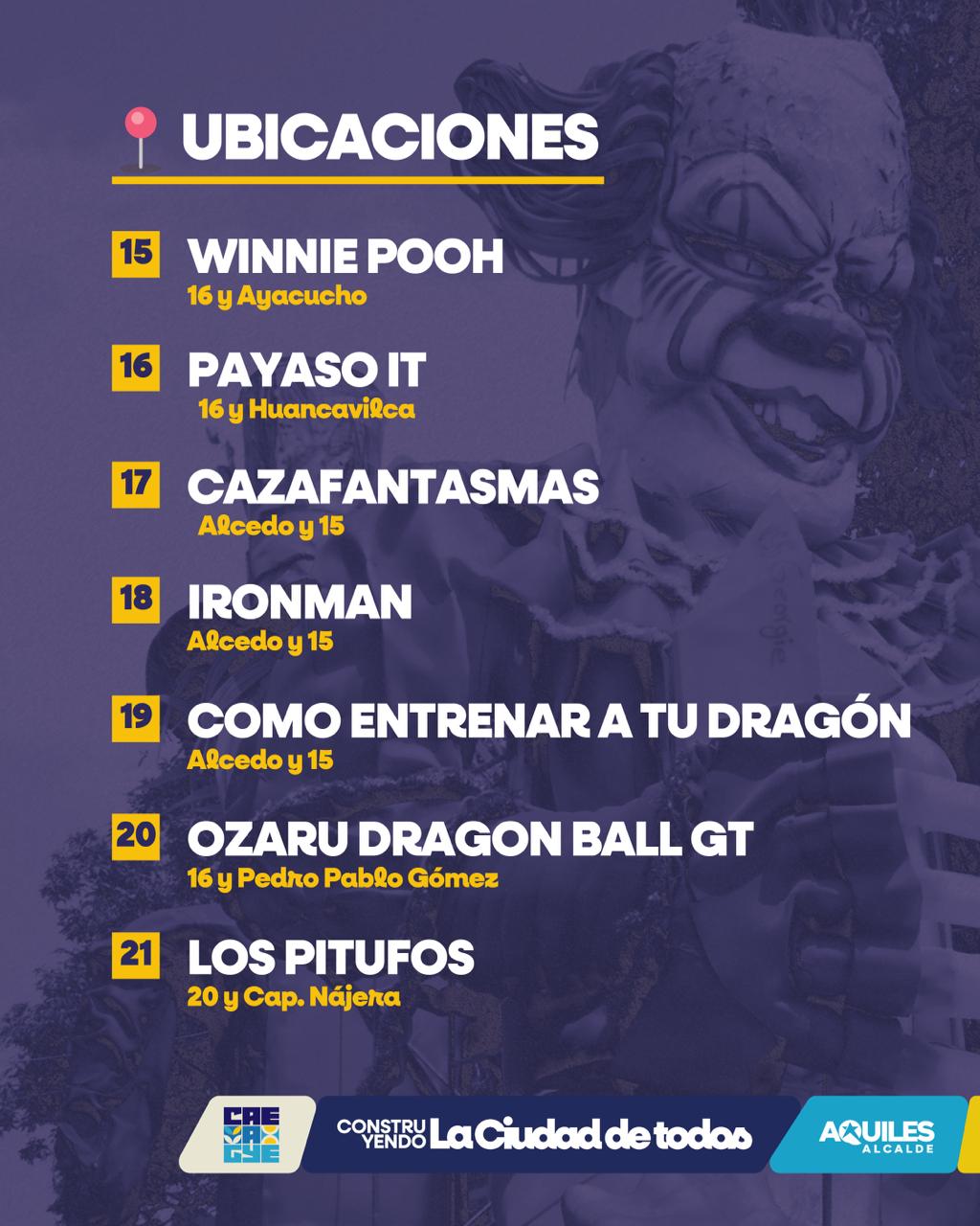 Ubicación de Monigotes Gigantes 3/3